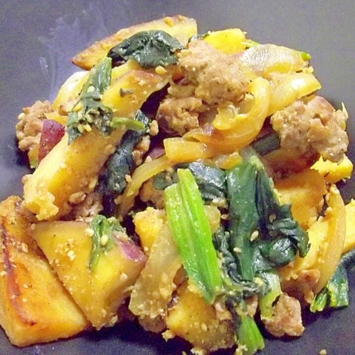 鉄分 食物繊維 さつま芋とほうれん草の豚味噌炒め レシピ 作り方 By へんてこぽこりんママ 楽天レシピ 鉄分 食物繊維 さつま芋とほうれん草の豚味噌炒め レシピ 作り方 By へんてこぽこりんママ 楽天レシピ